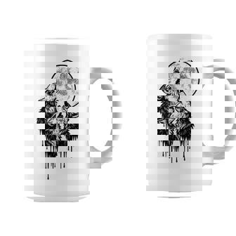 Wolf Howling At The Moon Nature Wildlife Wolves Lovers Coffee Mug | Mazezy