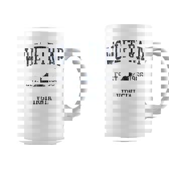 Wolf Trap VA JN1 Vintage Athletic Blue Tank Top Coffee Mug | Mazezy