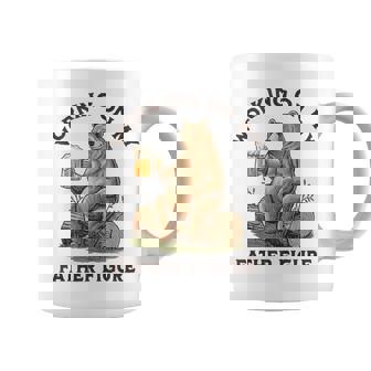 Working On My Father Figure Beer Bear Dad Tank Top Coffee Mug | Mazezy