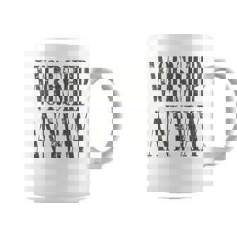 Worship Anyway Distressed Christian Coffee Mug | Seseable UK