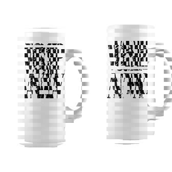 Worship Anyway Distressed Christian Coffee Mug - Monsterry