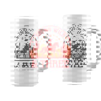 Young Wild & Three 3Rd Bday Girl 3 Year Old Western Cowgirl Coffee Mug | Seseable UK