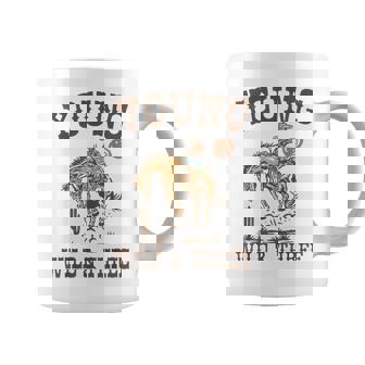 Young Wild & Three It's My 3Rd Birthday Cowboy Bday Boys Coffee Mug - Thegiftio