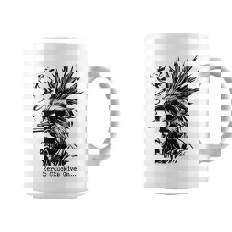 Zero Clucks Given Chicken Cool Rooster Sunglasses Coffee Mug | Mazezy