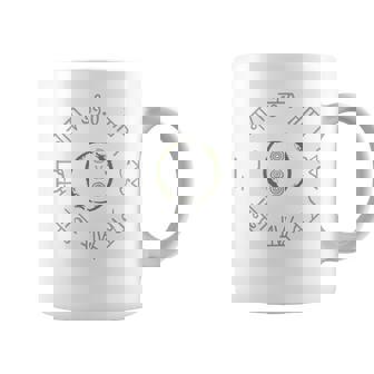 「まんなか／龍体文字」 とほかみえみため とほかみゑひため あうわ 灰×緑カーキ 龍神 言霊 開運 かっこいい シンプル コーヒーマグ - Kawaiitshirt