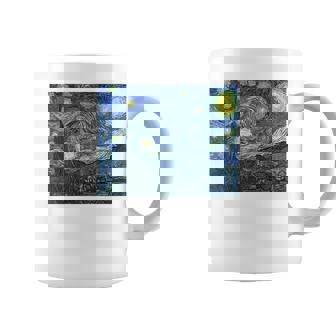 【バックプリント・背中側】ゴッホ／星月夜【世界の名画】高精細画質 フィンセント・ファン・ゴッホ 美術館アート コーヒーマグ - Kawaiitshirt