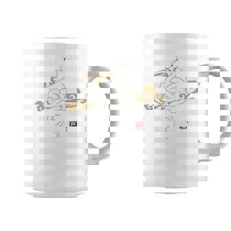 【背面デザイン】和風白蛇デザイン、2025年干支、縁起の良い コーヒーマグ - Kawaiitshirt