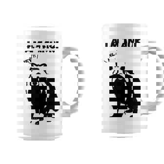 たぬきのシルエット I Am Tanuki おもしろ ユニーク 白黒 アニマル かわいい動物 狸 タヌキ 野生動物 コーヒーマグ - Kawaiitshirt