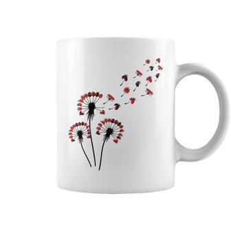 てんとう虫愛好家のためのフラワータンポポてんとう虫シャツ コーヒーマグ - Kawaiitshirt