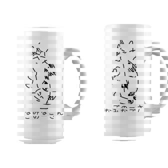 なごみのなーごさん 黒版 コーヒーマグ - Kawaiitshirt