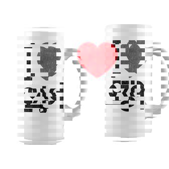 アイ ラブ イカ 韓国語 コーヒーマグ - Kawaiitshirt