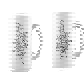 ウォールナットツリーリーフヴィンテージ植物学tシャツtシャツ コーヒーマグ - Kawaiitshirt