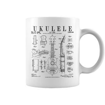 ウクレレ楽器 ウケ ヴィンテージ 特許 図面 プリント コーヒーマグ - Kawaiitshirt