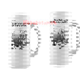 カバ ヴィンテージ シンプル ミニマリスト カバ グラフィック コーヒーマグ - Kawaiitshirt