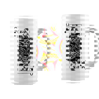 クイーンクラブ ポーカーカード トランプ ブラックジャックカード 長袖tシャツ コーヒーマグ - Kawaiitshirt