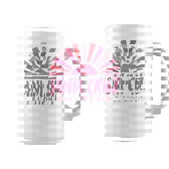 サンタクルーズ カリフォルニアサンライズ カリフォルニア州サンタクルーズ 長袖tシャツ コーヒーマグ - Kawaiitshirt