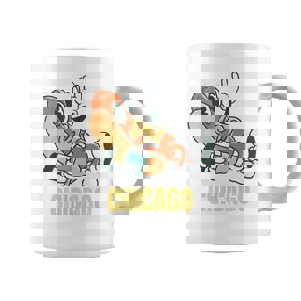 シカゴホットドッグ ストリートフード ホットドッグ マスタード付き コーヒーマグ - Kawaiitshirt