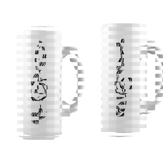 ト音記号 音楽記号 描画スケッチ コーヒーマグ - Kawaiitshirt