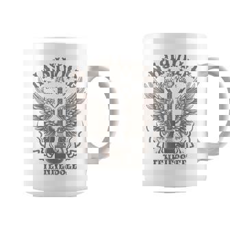 ナッシュビル テネシー ギター カントリーミュージック シティ レディース メンズ キッズ コーヒーマグ - Kawaiitshirt