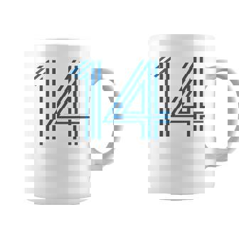 ナンバー14 シャツ レトロユニフォーム ヨーロッパスタイル バックプリントジャージ コーヒーマグ - Kawaiitshirt