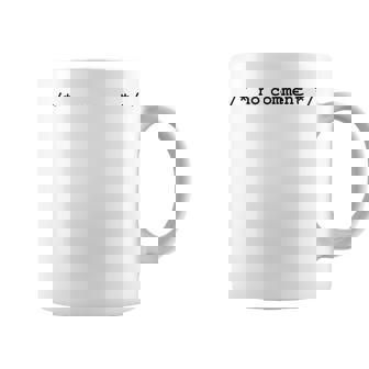 ノーコメントプログラマーtシャツ コーヒーマグ - Kawaiitshirt