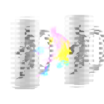 バスケットボール カラフル スプラッター ティーン ガールズ バスケットボール コーチ コーヒーマグ - Kawaiitshirt