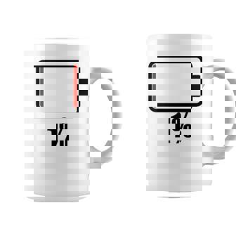 バッテリー1シャツ残り1バッテリーデッドシャツのバッテリー残量が少なくなりました。 コーヒーマグ - Kawaiitshirt
