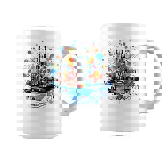 バルセロナのサグラダ ファミリアの美しいイラスト コーヒーマグ - Kawaiitshirt