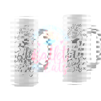 バレエダンサー ダンスガール バレリーナ 猫 気が散りやすい コーヒーマグ - Kawaiitshirt