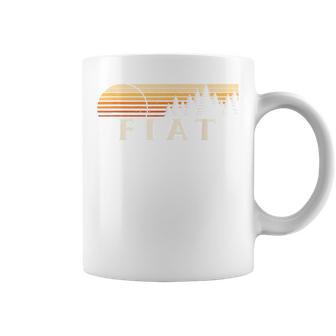 フィアット、Ks ヴィンテージ エバーグリーン サンセット 80年代 レトロ コーヒーマグ - Kawaiitshirt