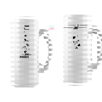 フィリピンの国旗、地図と国の名前 フィリピン コーヒーマグ - Kawaiitshirt