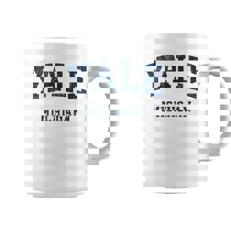 ミシガン州イェールミシガン州ヴィンテージアスレチックスポーツデザイン コーヒーマグ - Kawaiitshirt