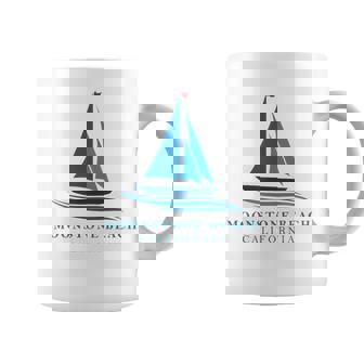 ムーンストーンビーチ カリフォルニア ヨットお土産 コーヒーマグ - Kawaiitshirt