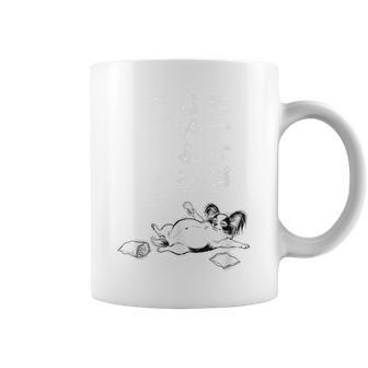 モテるデブ パピヨン グッズ ぽっちゃり 犬 おもしろ 面白い ネタ 笑える 和風 コーヒーマグ - Kawaiitshirt