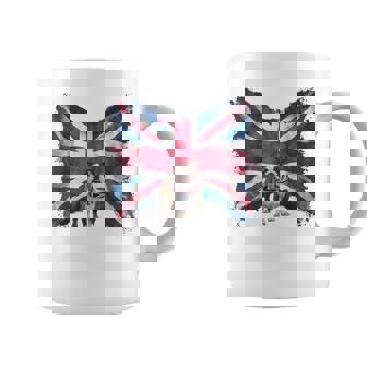 ユニオンジャックバンダナをかぶったブリティッシュブルドッグ、かわいい英国国旗。 コーヒーマグ - Kawaiitshirt