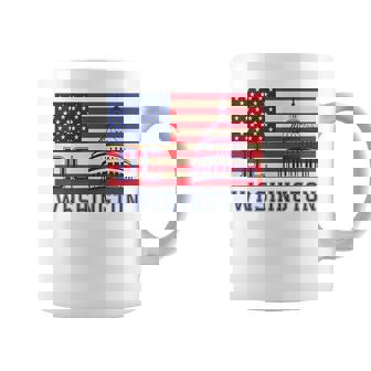 ワシントンdc アメリカ国旗tシャツ コーヒーマグ - Kawaiitshirt
