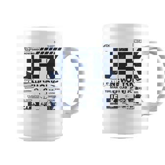 ヴィンテージ ニューヨーク Jfk 空港コード トラベルデイ レトロ Nyc 長袖tシャツ コーヒーマグ - Kawaiitshirt