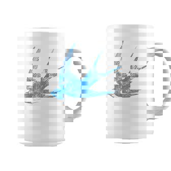 古びたツバメの青い鳥 シルエット 鳥 鳥 イラスト コーヒーマグ - Kawaiitshirt