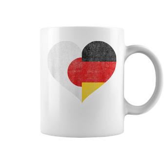 日本 ドイツ 国旗 ハート サッカー コーヒーマグ - Kawaiitshirt