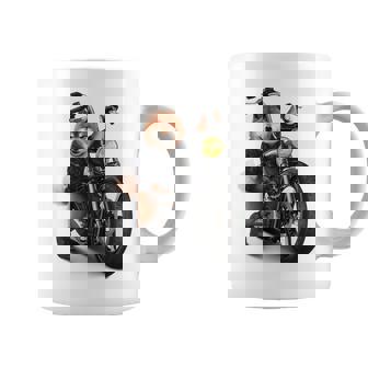 柴犬 いばけん 犬 バイク バイカー 長袖tシャツ コーヒーマグ - Kawaiitshirt