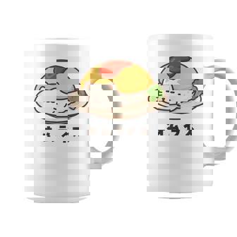 白猫×オムライスのゆるかわイラスト 猫好き・ごはん好き向け おもしろ ネタ系 癒しデザイン コーヒーマグ - Kawaiitshirt