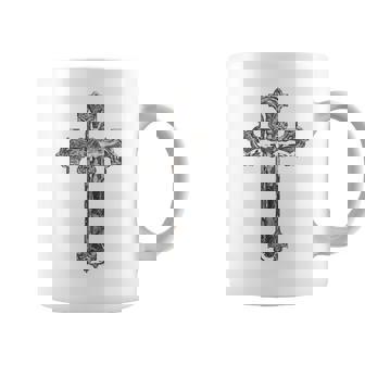 背中に十字架 大きな十字架 クリスチャン コーヒーマグ - Kawaiitshirt