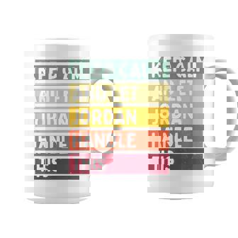 落ち着いて、ジョーダンにこの面白いレトロな引用を任せてください コーヒーマグ - Kawaiitshirt