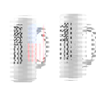 葉巻ウィスキーガン&フリーダム アメリカ国旗 7月4日 バック コーヒーマグ - Kawaiitshirt