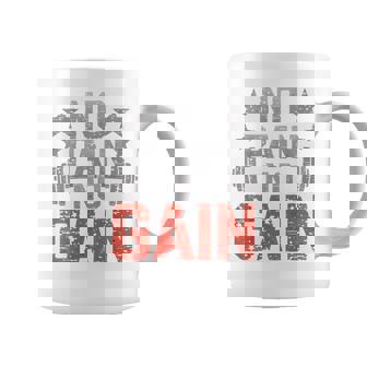 裏面にプリント No Pain No Gainign No Pain No Gain Meme コーヒーマグ - Kawaiitshirt