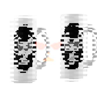 覆面レスラー マスク ピクセルアート ドット絵 怪人 プロレス コーヒーマグ - Kawaiitshirt