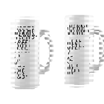 週末コーヒーパグ犬 コーヒーマグ - Kawaiitshirt