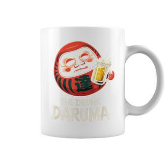 酔っぱらい だるま 日本の漢字 お土産 ビール アート 日本 ユーモア コーヒーマグ - Kawaiitshirt