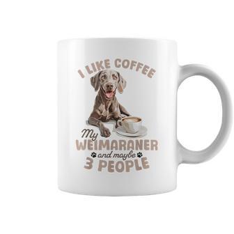 面白いワイマラナー犬私はコーヒーが好き、ワイマラナーと多分。 コーヒーマグ - Kawaiitshirt