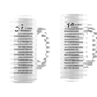 （背中側 バックプリント）314 円周率 パイ《数学》【変なデザイン屋さん】理数系 数字 面白い 長袖tシャツ コーヒーマグ - Kawaiitshirt